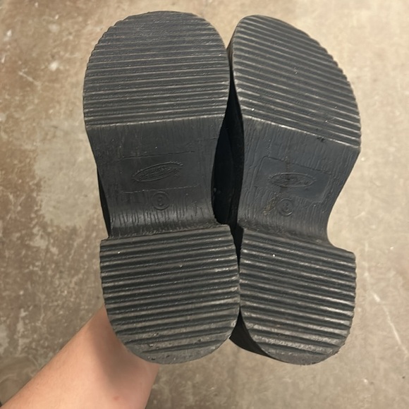 Black Platform Clogs vintage 90s y2k chunky mules lower eastside - Picture 4 of 5